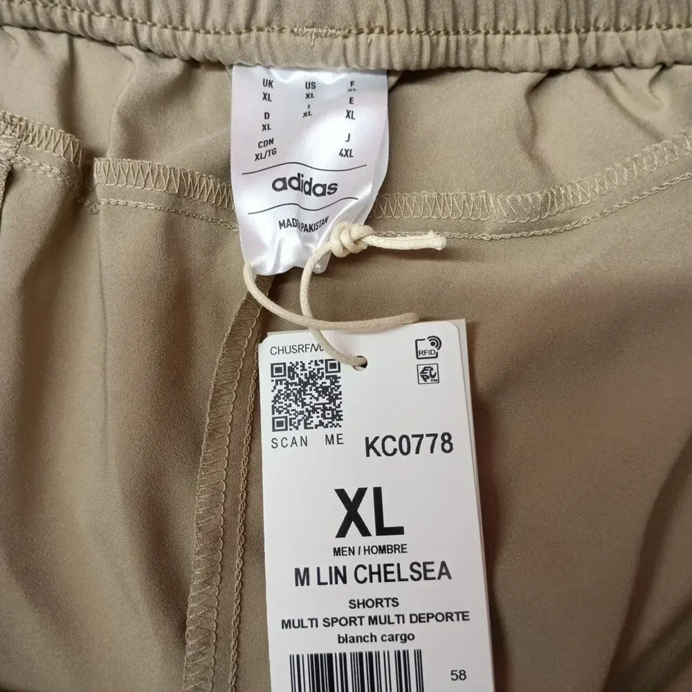 Adidas‎ Training Chelsea Shorts Men Size XL Khaki 7.5